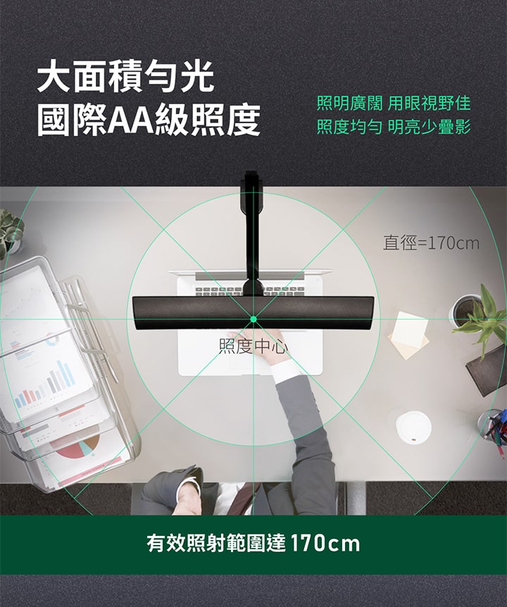 路易黑(夾燈) _ 喜光全光譜專業護眼