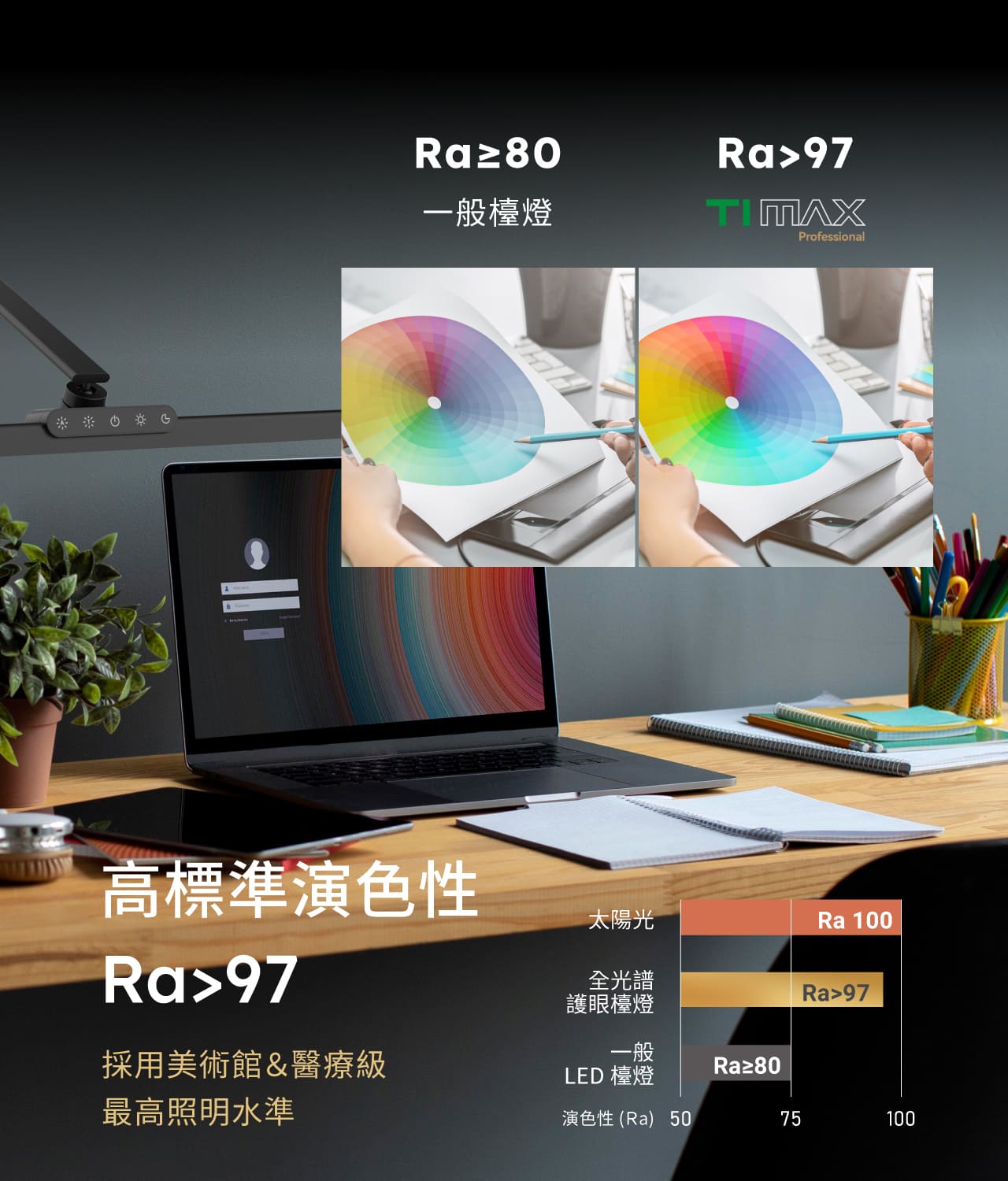 TIMAX Professional 黑_ 喜光全光譜專業護眼