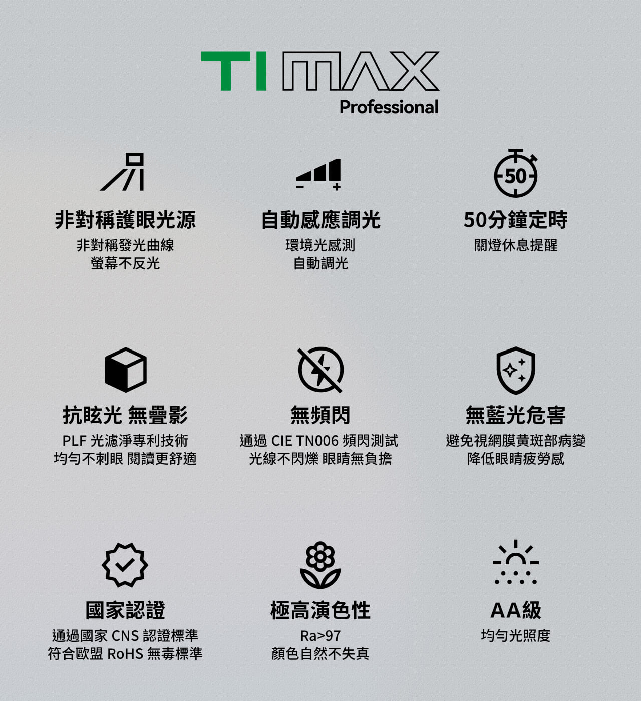 TIMAX Professional 白 _ 喜光全光譜專業護眼